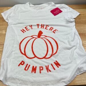 Isabel Maternity Short Sleeve "Hey There Pumpkin" Graphic T-Shirt - Size M - NWT